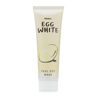 มิสทีน มาร์คลอกสิวเสี้ยน Mistine Egg White Peel off Mask 85g. ลอกสิวเสี้ยน ลอกสิวสูตรไข่ขาว มาร์คหน้า ขัดสิวเสี้ยน