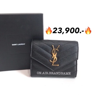 New ysl compact tri fold wallet สวยมาก ใช้ดี ขายดีมาก