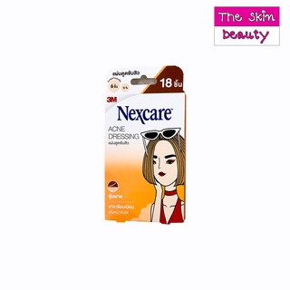 3M Nexcare Acne Dressing "รุ่นบาง" (1กล่อง18ชิ้น) เน็กซ์แคร์ รุ่นบาง แผ่นซับสิว แผ่นแปะสิว