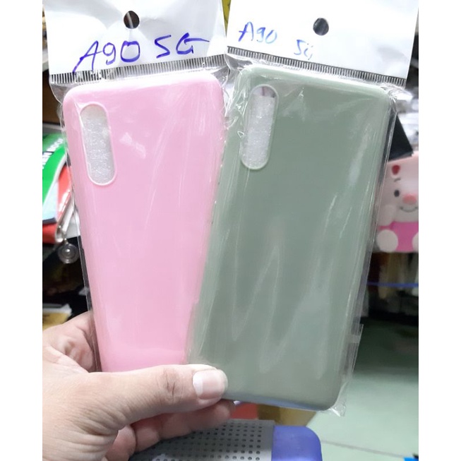 เคส Samsung A90-5G ยืดหยุ่นสี