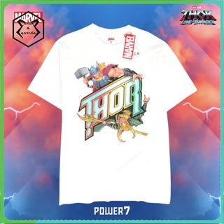 ผ้าฝ้าย 100% เสื้อยืดการ์ตูน ลาย มาร์เวล THOR love and thunder ลิขสิทธ์แท้ MARVEL COMICS  T-SHIRTS (MVX-200)