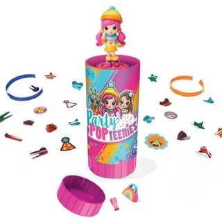 Party Popteenies Surprise Popper Bundle with Confetti, Collectible Mini Dolls and Accessories