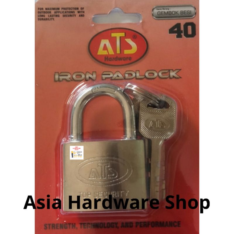 ATS กุญแจคอสั้น 40mm ATS Home Padlock 40 mm สั้น