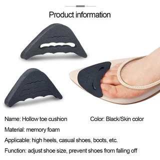 Gtubike 1 คู่ฟองน้ํา Foot Stopper ผู้หญิงหน่วยความจําโฟมรองเท้า Pad Super Soft Anti-drop รองเท้าส้นสูง Forefoot Pads ปรับขนาด Toe Plug