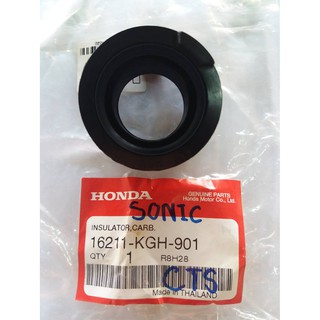 ยางต่อคาร์บูเรเตอร์ (ท่อไอดีแป้นคาร์บู) โซนิค เก่า - ใหม่ (sonic 2001 - 2004) แท้ HONDA (024020)