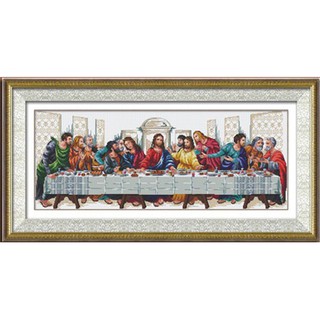 ชุดปักครอสติช อาหารมื้อสุดท้าย (The last supper cross stitch kit)