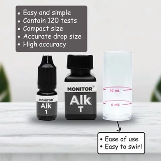 ชุดทดสอบอัลคาไลนิตี้ โมนิเตอร์เทสคิท MONITOR ALKALINITY TEST KIT (120 Tests)
