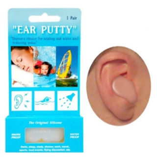 ที่อุดหูกันเสียง กันเสียง กันน้ำ ใส่ว่ายน้ำได้ที่อุดหู macks ear plug 1 คู่ EAR PUTTY