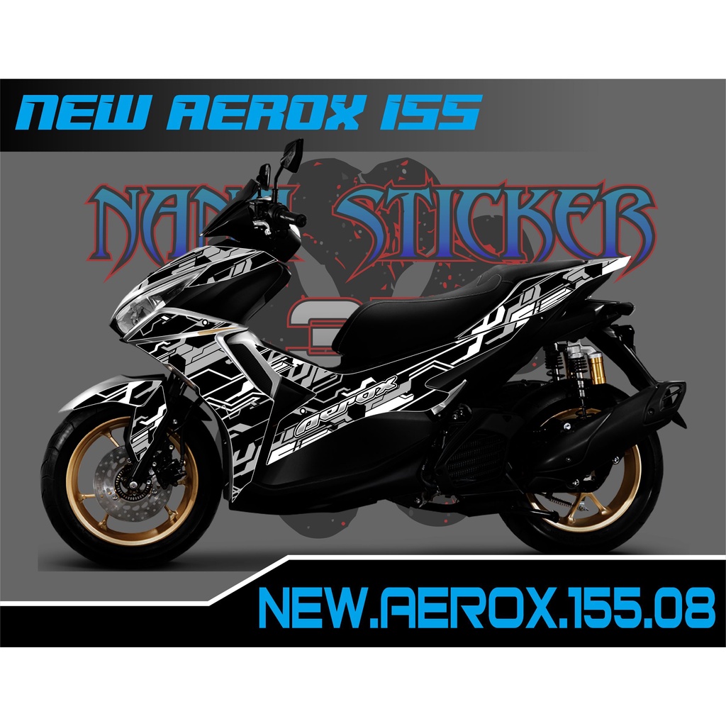 NEW AEROX 155 Striping - สติ๊กเกอร์ AEROX 155 ใหม่ รายการการเปลี่ยนแปลงรถจักรยานยนต์ NEW AEROX 155 ส