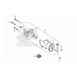 96220-40238 สลักปั้มน้ำเครื่อง( 4x23.8 )  Honda เวฟ125ทุกรุ่น อะไหล่แท้ศูนย์💯%