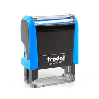 ตรายางหมึกในตัว 38x14 มม. สีน้ำเงิน โทรดัท TR-4911/Self-inking Rubber Stamp 38x14 mm. Blue Trodat TR-4911