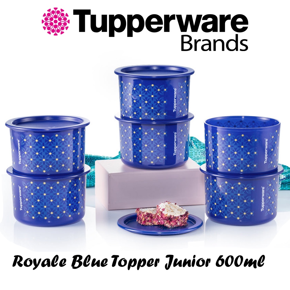 Tupperware Royale Blue One Touch Topper Junior 600 มล. - ทัปเปอร์แวร์ น้ําตึง วันทัช