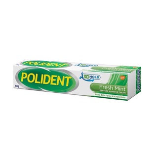 Polident Fresh Mint โพลิเดนท์ ครีมติดฟันปลอม สูตร กลิ่นมิ้นท์ ขนาด 60 กรัม จำนวน 1 หลอด (03619)