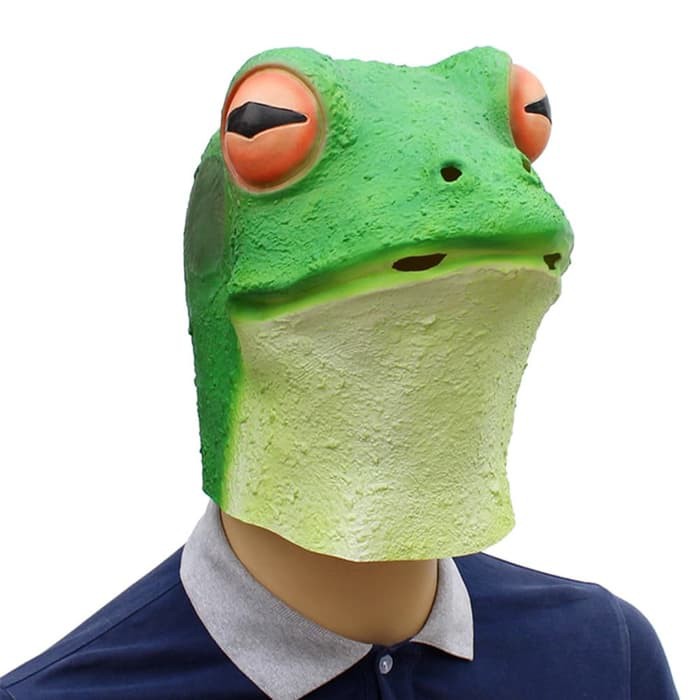 หน้ากากกบ cabong Lizard Lizard chameleon ฮาโลวีน