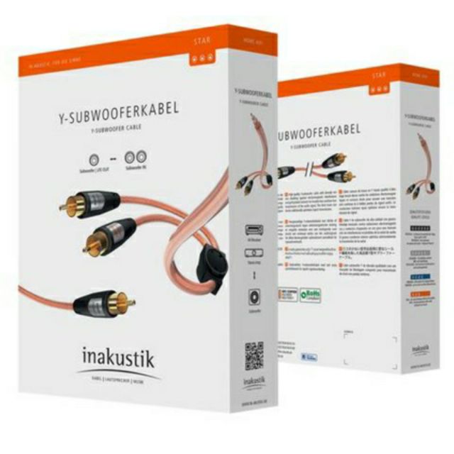 Inakustik Star Y-Subwoofer Cable 3m
