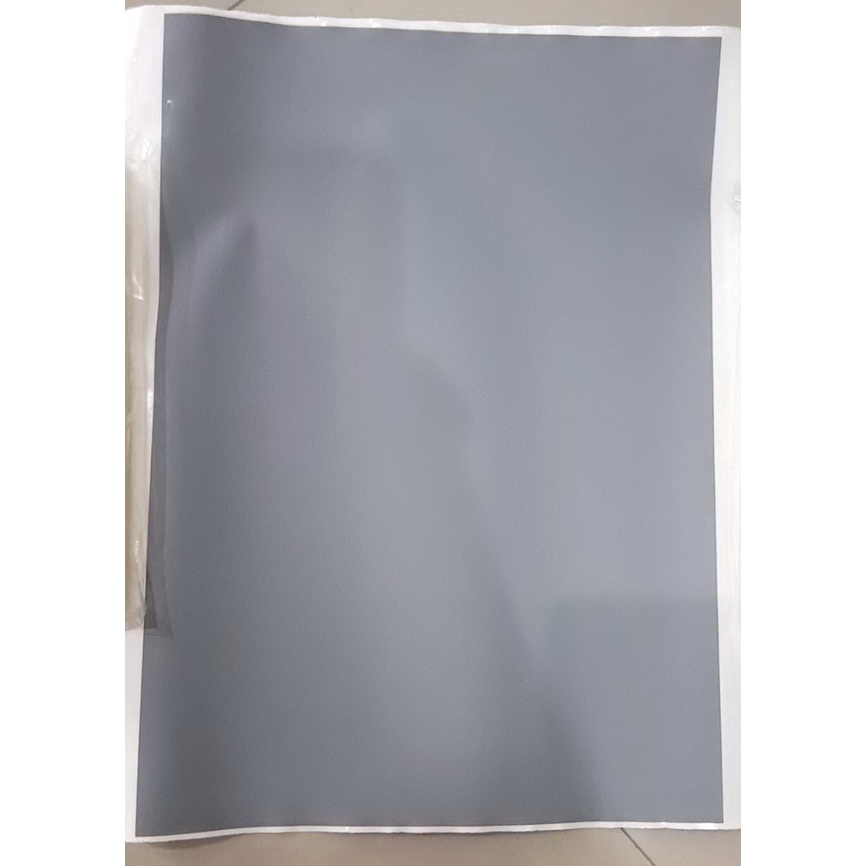 สติ๊กเกอร์แถบขูด แถบขูดรหัส ขนาด A4 สีเทาเรียบ 1 แผ่น