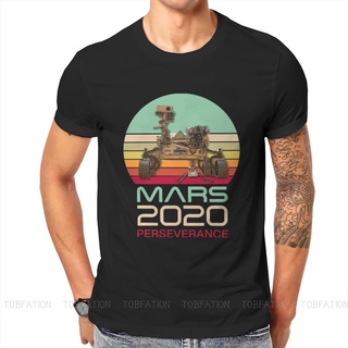 เสื้อยืดเท่ Mars 2020 Space Explorers เสื้อยืดที่จําเป็นคุณภาพสูงกราฟิกผู้ชายคลาสสิก Grange เสื้อเชิ้ตผ้าฝ้ายผู้ชายฤดูร้