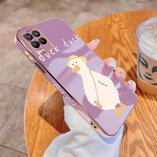 เคสโทรศัพท์มือถือแบบนิ่ม TPU กันกระแทก ลายการ์ตูนเป็ดน่ารัก สําหรับ Realme 8 Pro 8s 8i 9i 9 Pro Plus 4G 5G