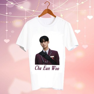 เสื้อยืดสีขาว สั่งทำ เสื้อดารา Fanmade เสื้อแฟนเมด เสื้อแฟนคลับ เสื้อยืด CBC10 Cha Eun Woo Team Suho True Beauty