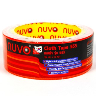 เทปผ้า 1.5นิ้ว NUVO 36mmx8y Cloth Tape รุ่น 555