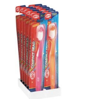 เอโร่ แปรงสีฟัน รุ่น COMPACT ซอฟท์ ยกแพ็ค 12ด้าม ARO