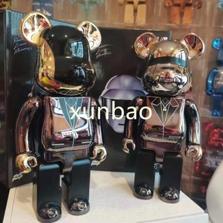 ตุ๊กตาฟิกเกอร์ Bearbrick Bearbrick 400% ขนาด 28 ซม. ของเล่นสําหรับเด็ก คู่