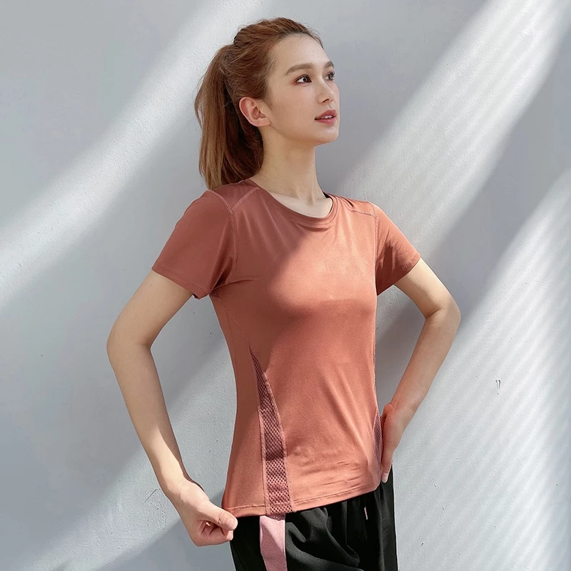 เสื้อยืดกีฬา ยืดหยุ่นสูง แห้งเร็ว วิ่ง-ฟิตเนส ผู้หญิง thumbnail 9