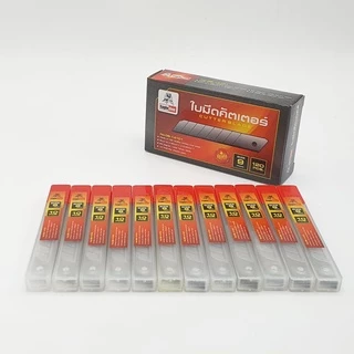 Eagle one ใบมีดคัตเตอร์ ขนาด 9 mm. 45 องศา 1 กล่อง 120 ใบ คมกริบ ทนทาน สามารถหักใบมีด เพื่อใช้ใบมีดใหม่ได้ทันที ใบมีด