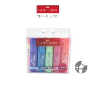 Faber-Castell  Highlighters 46 Pastel 4 + 1 ปากกา เน้นข้อความ46พาสเทล 4+1