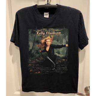 เสื้อยืดผ้าฝ้ายพิมพ์ลายขายดี Rare KELLY CLARKSON American Idol©️2005’s T-Shirt🎤🔥