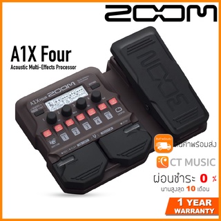 ZOOM A1X Four Acoustic Multi-Effects Processor เอฟเฟคกีตาร์โปร่ง