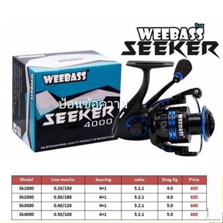 รอกสปินนิ่ง Seeker weebass รอกตกปลาวีแบส