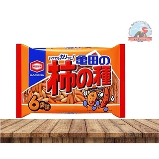 Kameda Kaki Seed ข้าวพองรวมถั่วลิสง รส ออริจินัล1ห่อมี6ซอง ขนาด180 g 亀田製菓 柿の種6袋詰180g