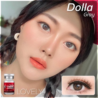 🍭[ บิ๊กอาย ตาหวาน ] คอนแทคเลนส์ เทา Dolla Gray - Lovelylens