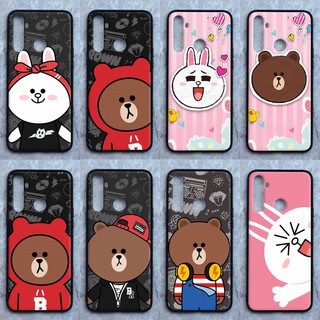 เคส Realme 5 / 5i / 5s / 6i / C3 ใช้เคสเดียวกัน ลายหมีบราวน์ ขอบนิ่มหลังแข็ง เคสมือถือ เคส Caseเคส TPU ขอบนิ่มหลังแข็ง ไ