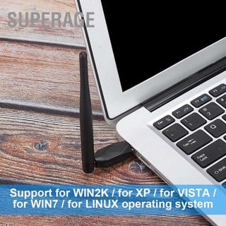 Superage Gtmedia Mt7601 Wifi อะแดปเตอร์เสาอากาศ Usb พลาสติก 150Mbps สําหรับ Dvb-S2