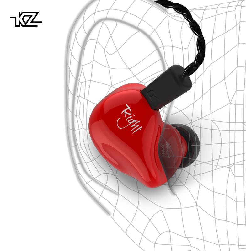 หูฟังอินเอียร์ KZ ZS4 in ear Armature Dual Driver Earphone Detachable wire update kz ZS3