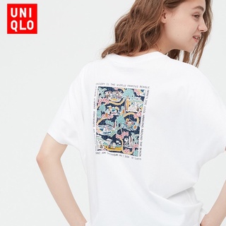 Uniqlo เสื้อยืดแขนสั้น พิมพ์ลาย Snoopy Series UT PEANUTS RS สําหรับผู้หญิง