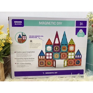 🌈ของเล่นเด็ก ตัวต่อแม่เหล็กเสริมทักษะ ตัวต่อแม่เหล็ก Megnstic DIY Megnatic Block ตัวต่อแม่เหล็ก DIY ตัวต่อแม่เหล็ก31ชิ้น