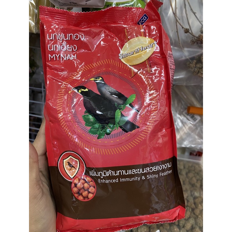 Smartheart  อาหารนกขุนทอง นกเอี้ยง 400กรัม