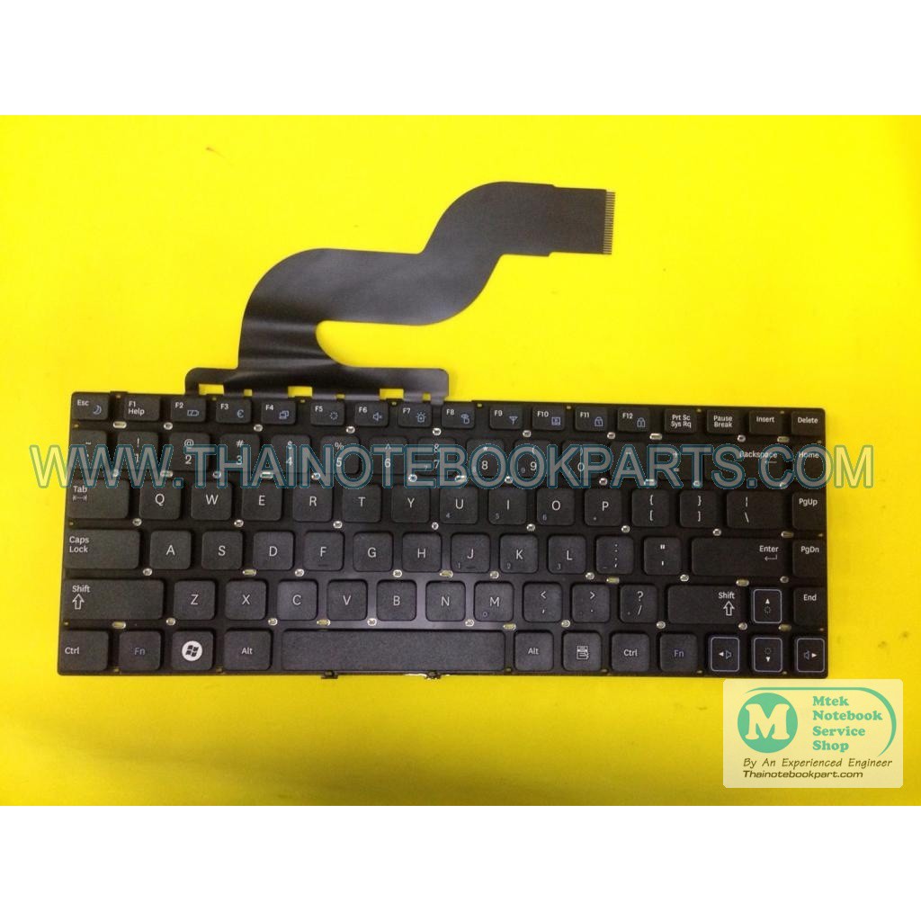 คีย์บอร์ดโน้ตบุ๊ค Samsung RC418 RV412 RV415 RV418 RV420 - V122960BS1 Notebook Keyboard (สีดำ, สินค้าใหม่