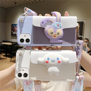 เคสนิ่ม พร้อมกระเป๋าสตางค์ สายคล้องยาว สําหรับ xioami Poco X3 X5 C50 Redmi 12C 10C Note 9 10 8 Pro 10S 9C 9A