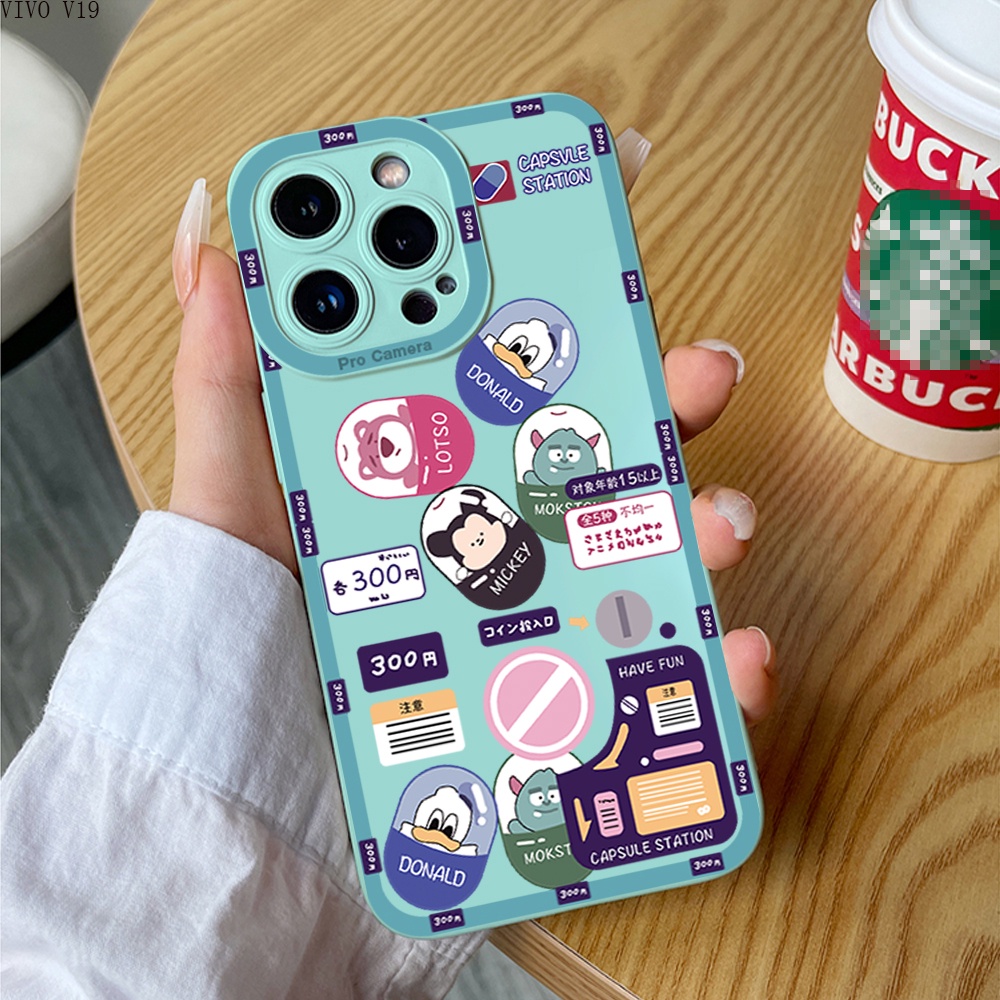 VIVO V19 V17 V15 V11 V11i V9 V5 V5S Lite Neo Pro เคสวีโว่ สำหรับ Case Mouse Gashapon Machine เคสโทรศัพท์ Angel Eyes