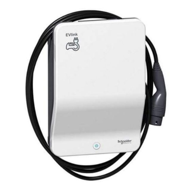 ระบบชาร์จไฟฟ้า EVLINK WALLBOX SCHNEIDER 7.4KW + สายชาร์จT2 1Phase