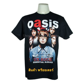 เสื้อวง Oasis เสื้อไซส์ยุโรป โอเอซิส PTA136 เสื้อวงดนตรีร็อค เดธเมทัล