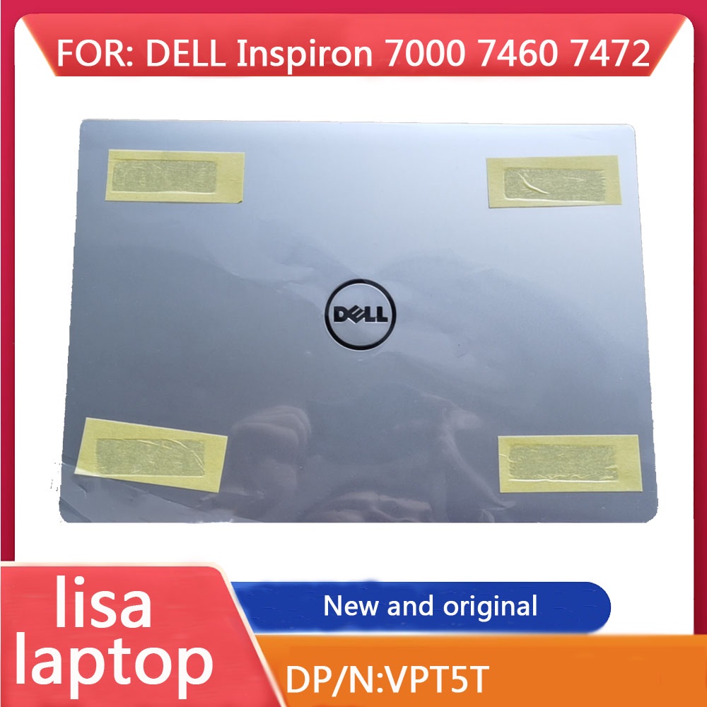 ใหม่ LCD ฝาครอบด้านหลัง Top Shell หน้าจอฝาปิด Silver A กรณี Dell Inspiron 14 7000 7460 7472 AM1Q3000