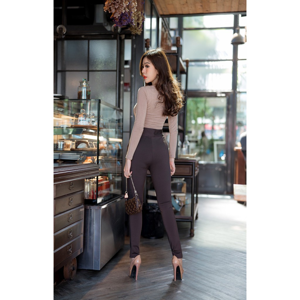 🔥G53🔥 กางเกงเอวสูง ตะขอหน้า กางเกงผ้าโรเชฟ เนื้อดี ขาเดฟ9ส่วน  ใส่ทำงาน ขาเก้าส่วน ขาเดฟเก้าส่วน รับ