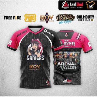 BIG SIZEเสื้อไซส์ใหญ่ เสื้อเกมส์เนื้อผ้ากีฬา ใส่สบาย ลวดลายสาย E-Sport