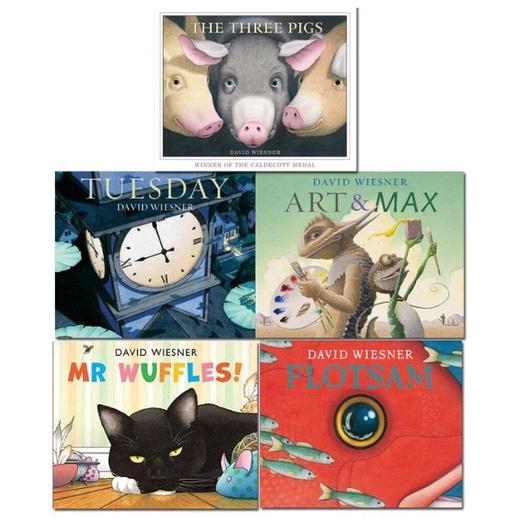 David Wiesner Float Sam, Art & Max, 7 Sector, Hurricane, June 29,1999, Tuesday ปกอ่อน ของแท้ ใหม่ พร