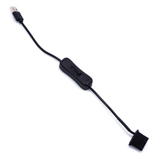 Tbth สายเคเบิ้ลอะแดปเตอร์เชื่อมต่อพัดลม USB เป็น 4Pin Molex พร้อมสวิตช์ PC